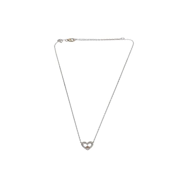 Gold Diamond Heart Necklace