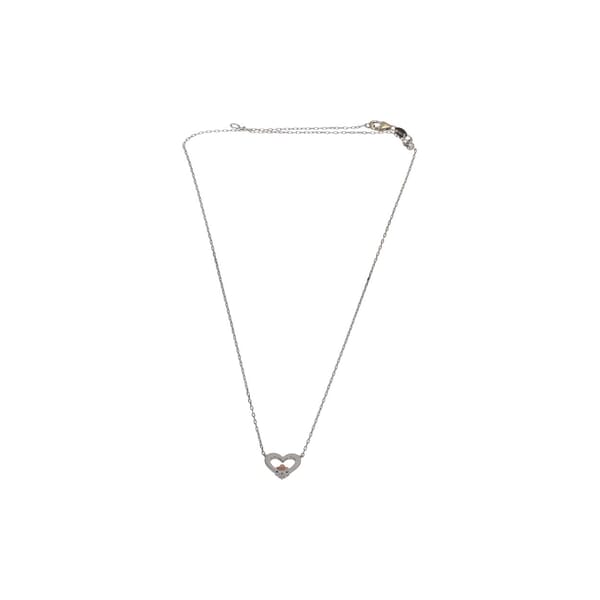 Gold Diamond Heart Necklace