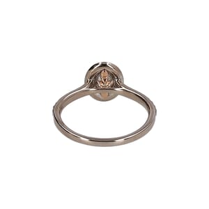 Gold Diamond Angel Halo Engagement Ring, view 3