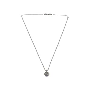 White Gold Tanzanite/Diamond Cluster Pendant, view 3