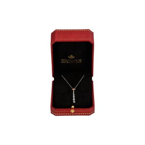 Gold Diamond Journey Necklace, view 3
