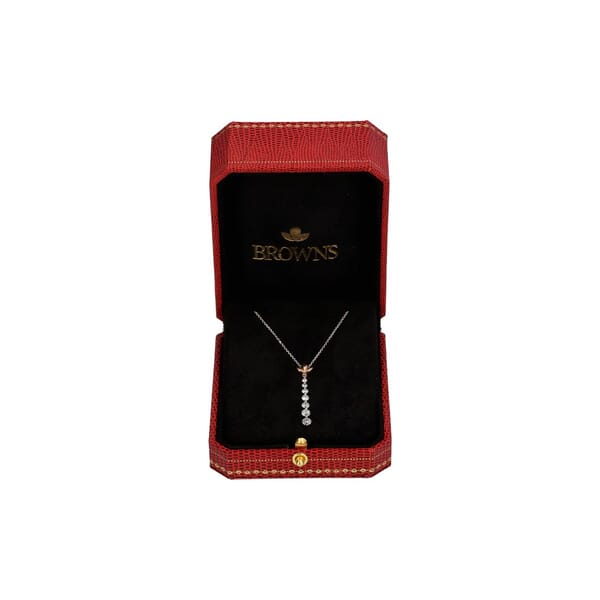 Gold Diamond Journey Necklace