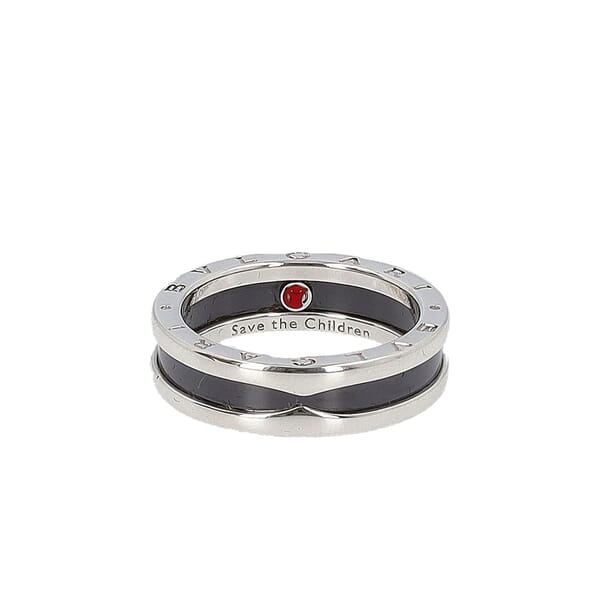 Sterling Silver/Ceramic Save The Children Ring