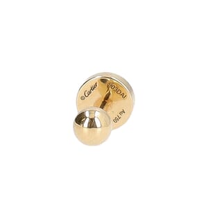 Yellow Gold Love Single Stud Earring, view 4