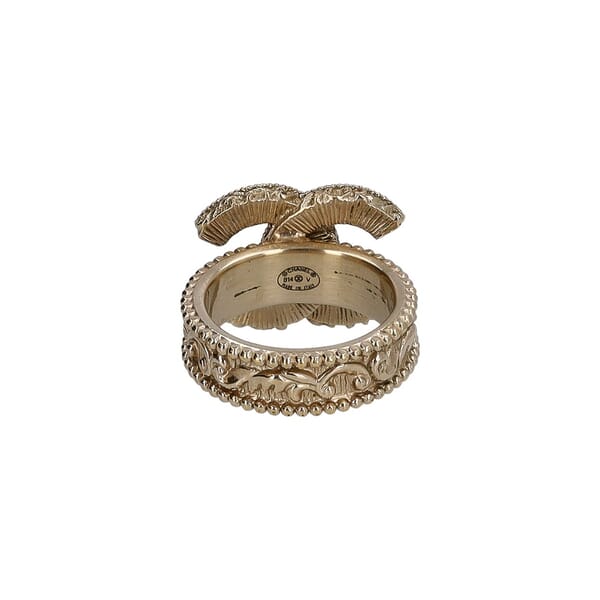 Metal CC Ring /Gold Tone
