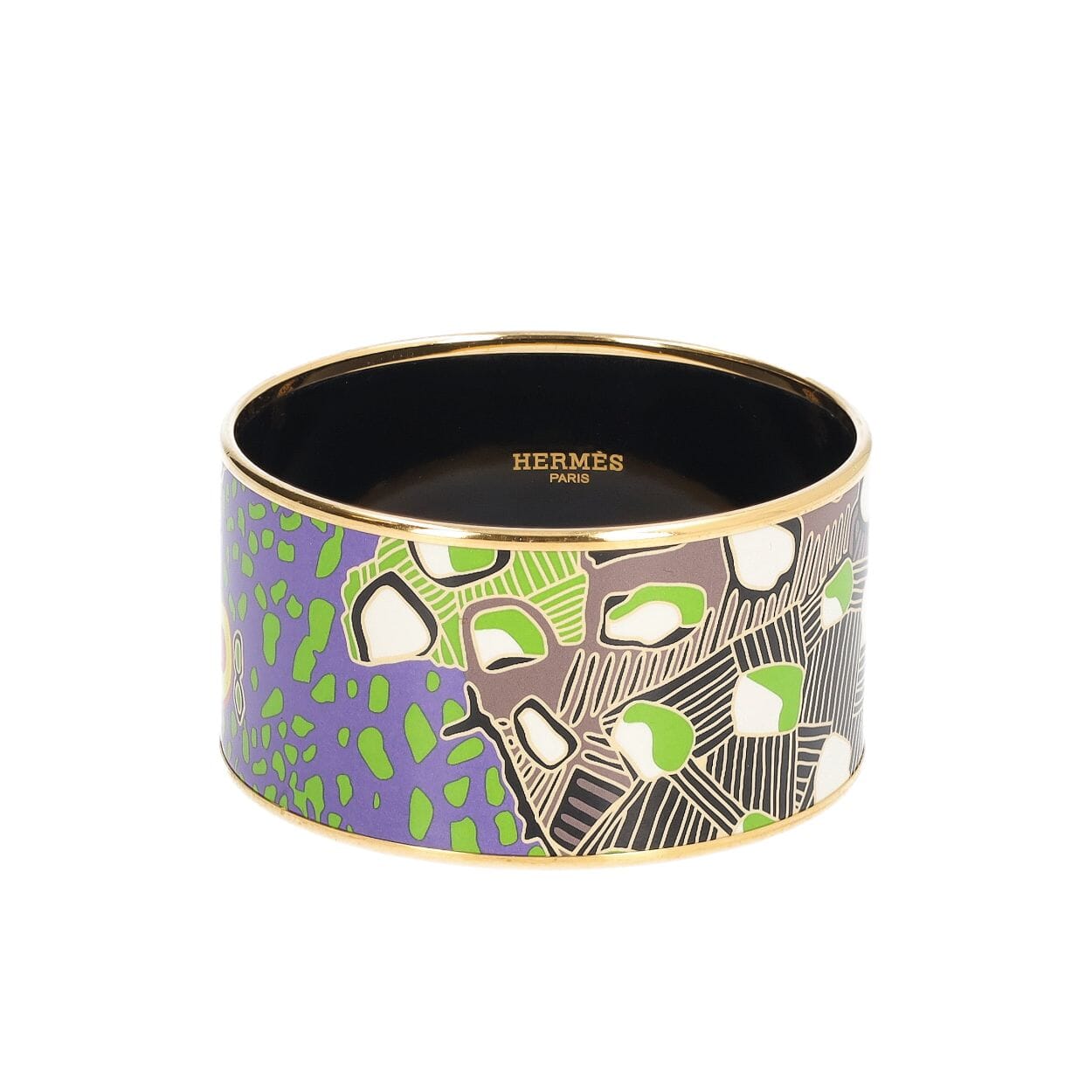 HERMES Enamel Wide Bangle Multicolour | Luxity