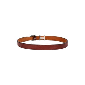 Leather Trench Bracelet Brown/Tan, view 2