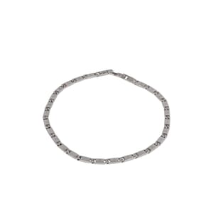 Stainless Steel Monogram Tied Up Necklace, view 2