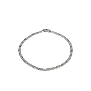 Stainless Steel Monogram Tied Up Necklace