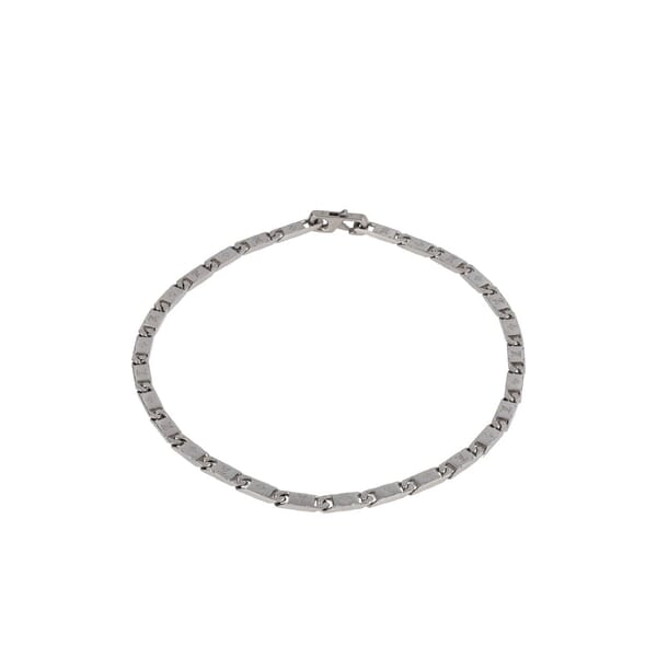 Stainless Steel Monogram Tied Up Necklace