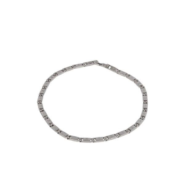Stainless Steel Monogram Tied Up Necklace