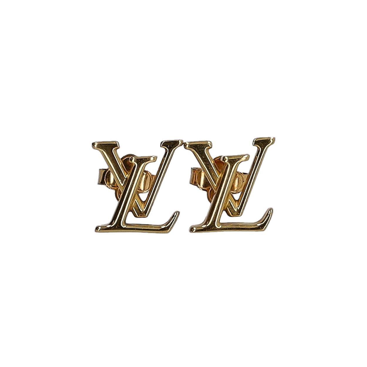 LV Iconic Earrings Gold Tone