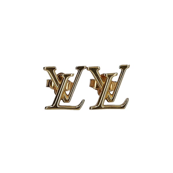 LV Iconic Earrings Gold Tone