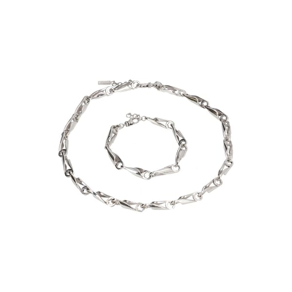 Sterling Silver Necklace/Bracelet Set
