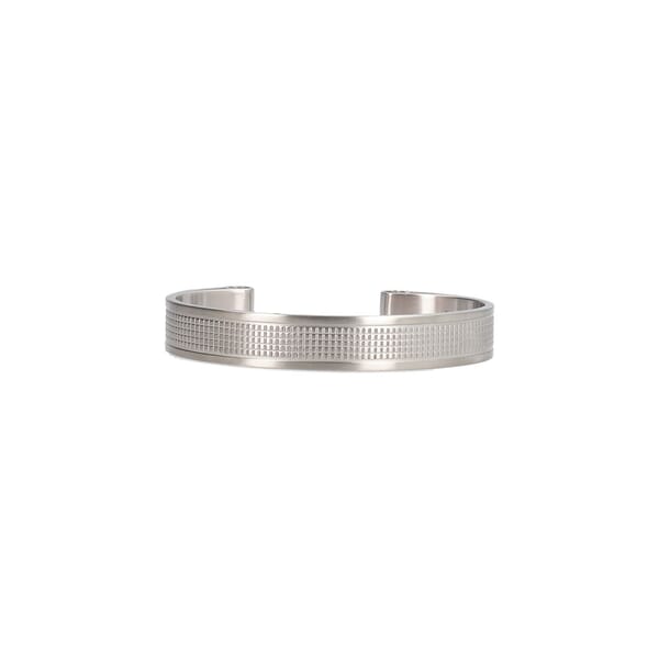 Stainless Steel Textured Cuff Bracelet