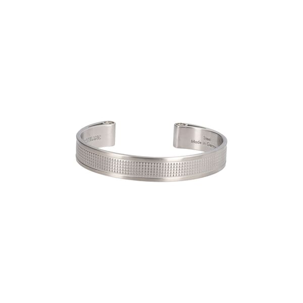 Stainless Steel Textured Cuff Bracelet