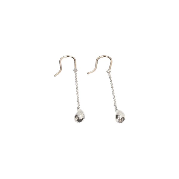 . Sterling Silver Elsa Peretti Teardrop Earrings