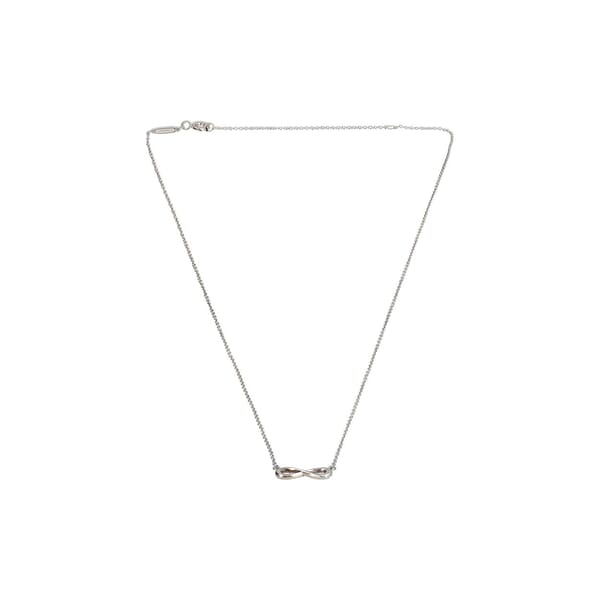 Sterling Silver Mini Infinity Pendant Necklace