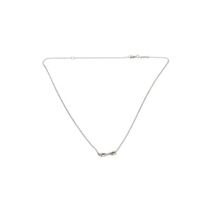 Sterling Silver Mini Infinity Pendant Necklace, view 2