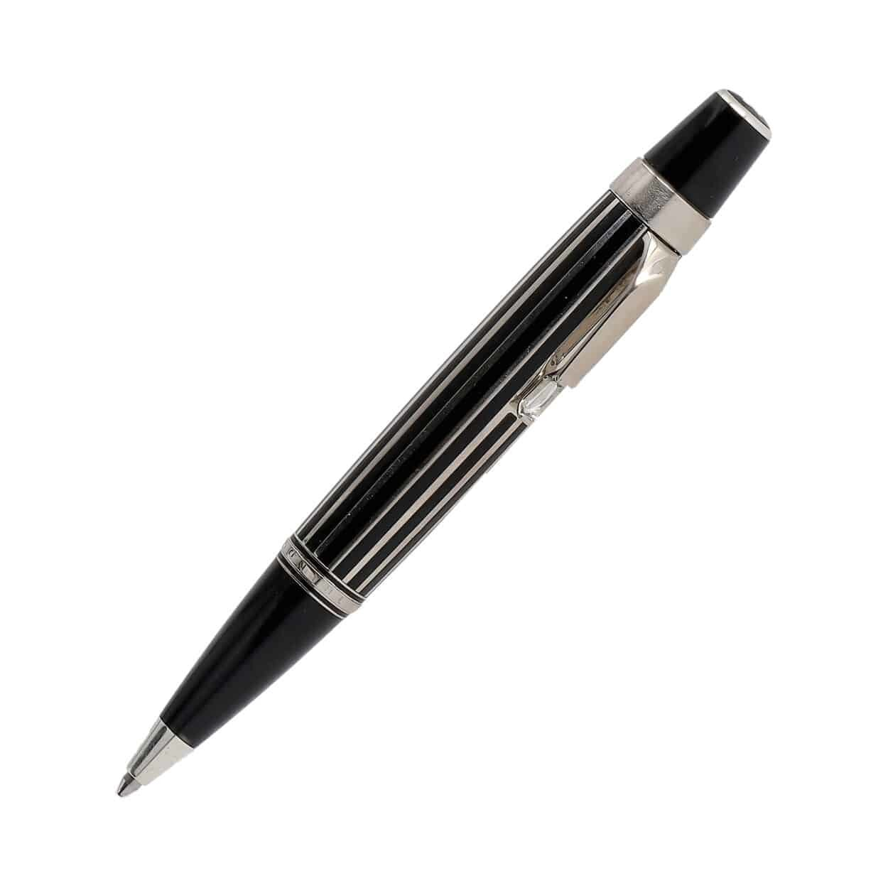 MONTBLANC Boheme Stripes Rollerball Pen Silver/Black | Luxity