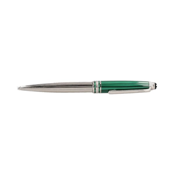 Solitaire Czar Nikolai I Platinum Coated Ballpoint Pen Malachite