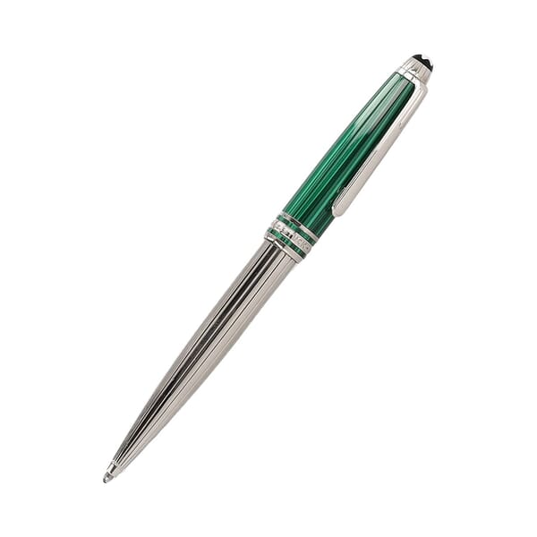 Solitaire Czar Nikolai I Platinum Coated Ballpoint Pen Malachite