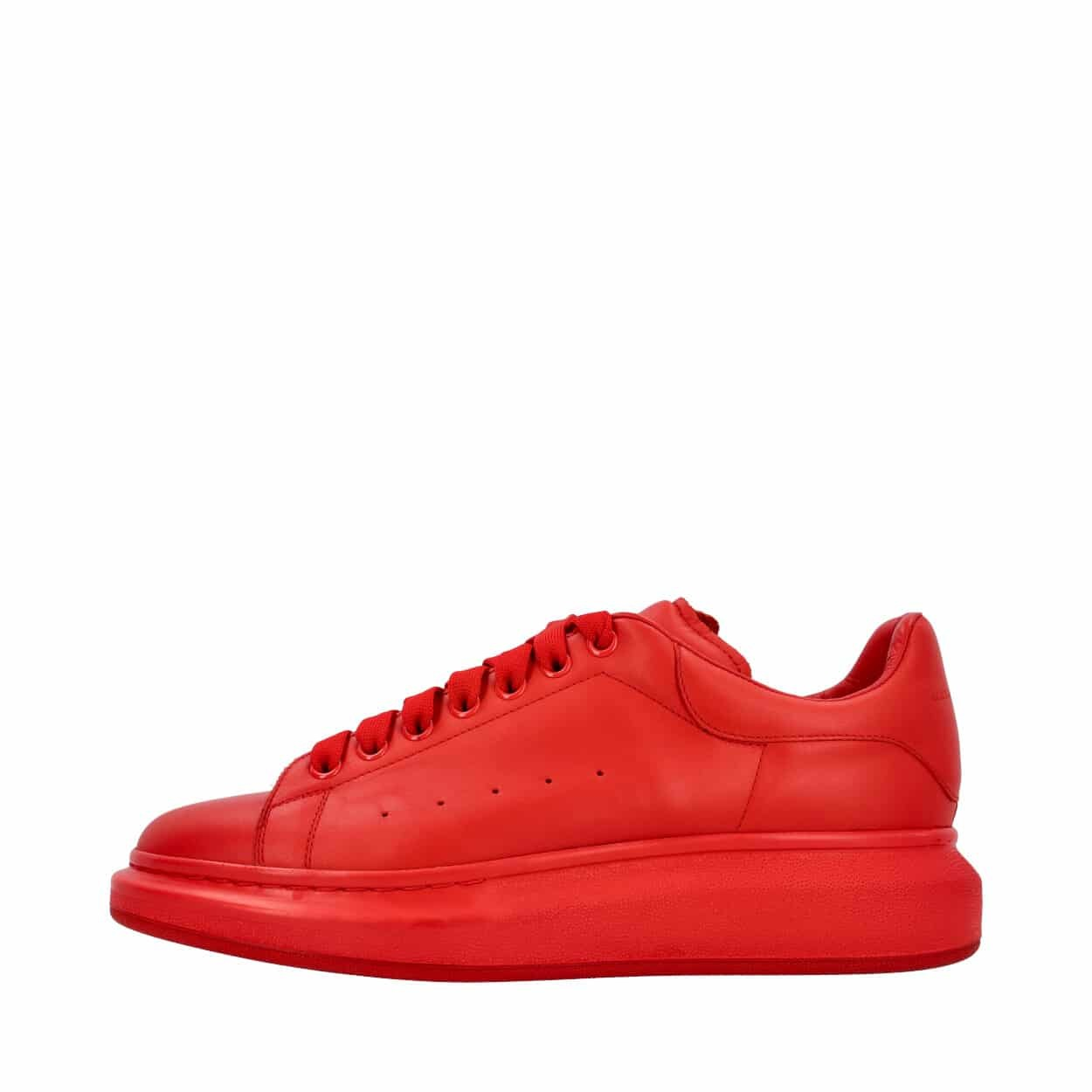 ALEXANDER MCQUEEN Leather Oversized Sneakers Red | Luxity