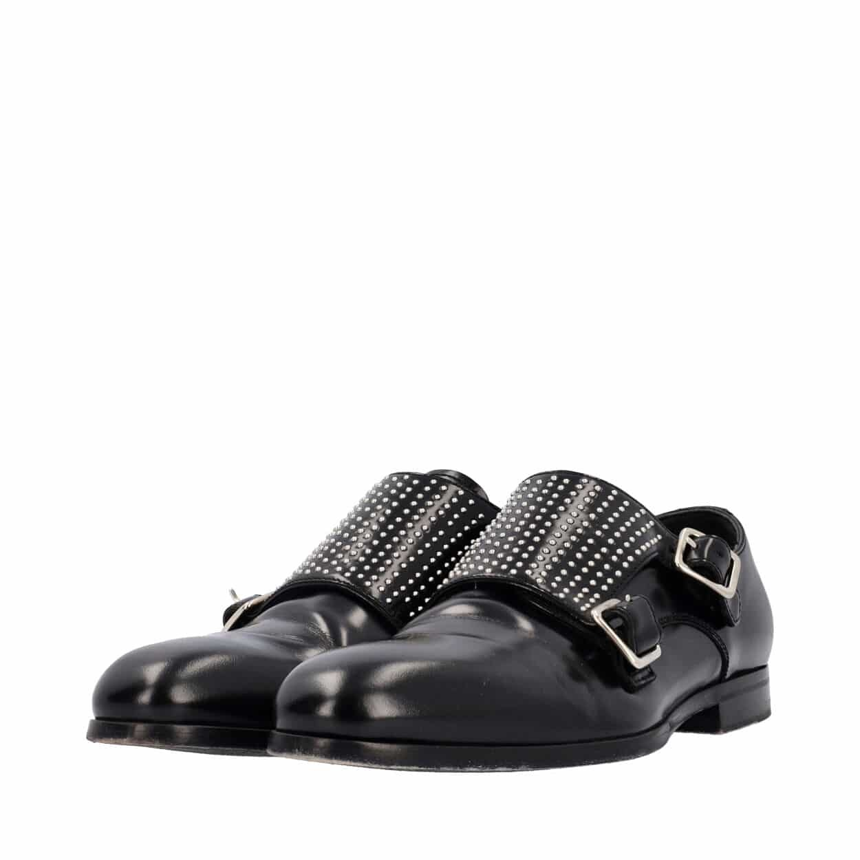 ALEXANDER MCQUEEN Leather Studded Loafers Black | Luxity