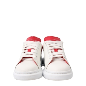 Leather Oversized Sneakers White/Red, view 3