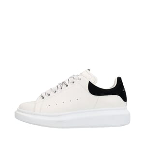Leather Oversized Sneakers White/Black, view 2