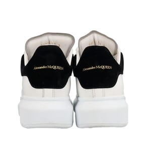 Leather Oversized Sneakers White/Black, view 4