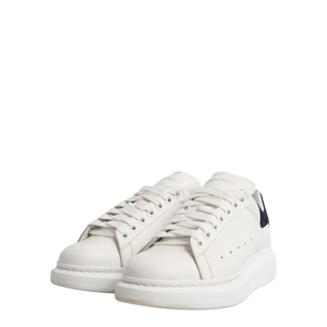 Leather Oversized Sneakers White/Navy
