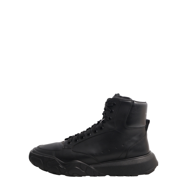 Leather Court Mid Sneakers Black