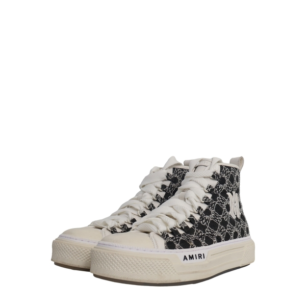 Canvas MA Quad Court High Top Sneakers Black/White