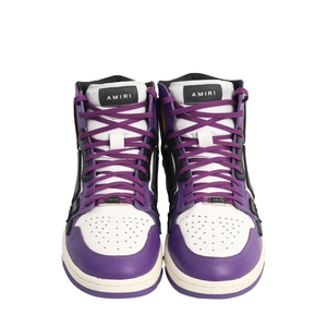 Leather Skel High Top Sneakers Multicolour, view 3