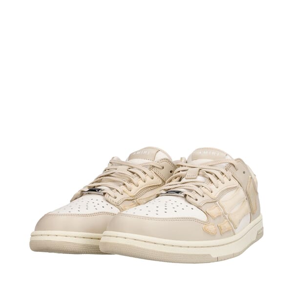 Suede/Leather Skel Sneakers Alabaster