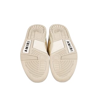 Suede/Leather Skel Sneakers Alabaster, view 4