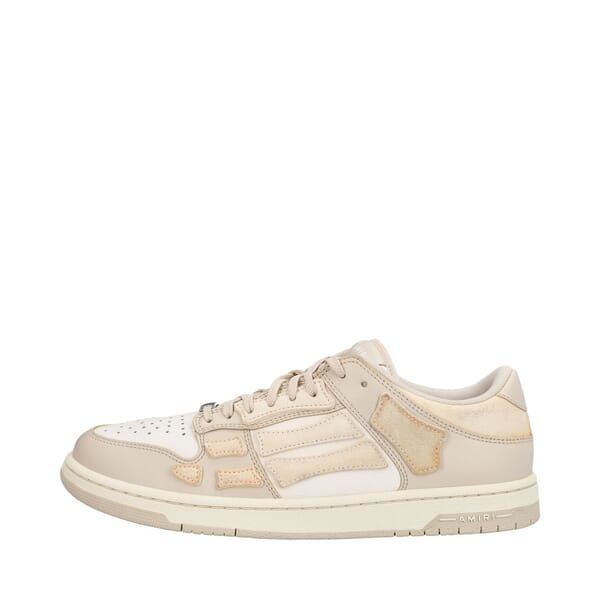 Suede/Leather Skel Sneakers Alabaster