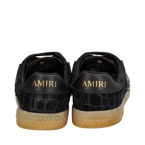 Croc Embossed Pacific Bones Sneakers Black, view 4