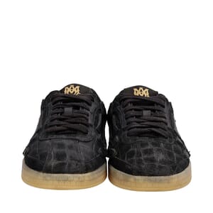Croc Embossed Pacific Bones Sneakers Black, view 3
