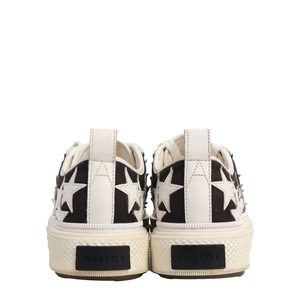 Canvas/Leather Stars Court Sneakers White/Black, view 4