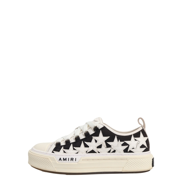 Canvas/Leather Stars Court Sneakers White/Black