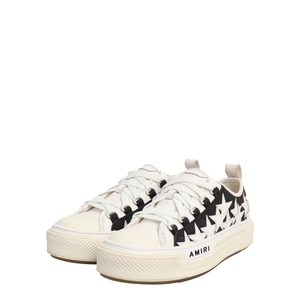 Canvas/Leather Stars Court Sneakers White/Black