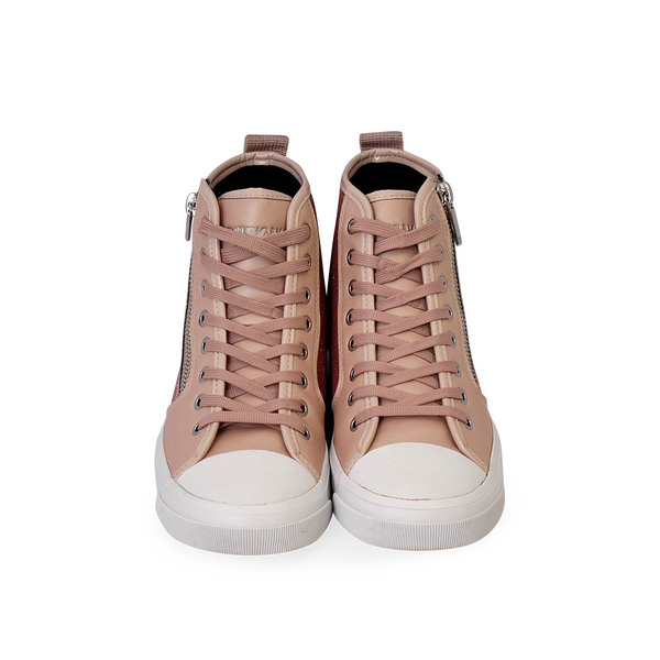 Glitter High Top Sneakers Nude/Pink