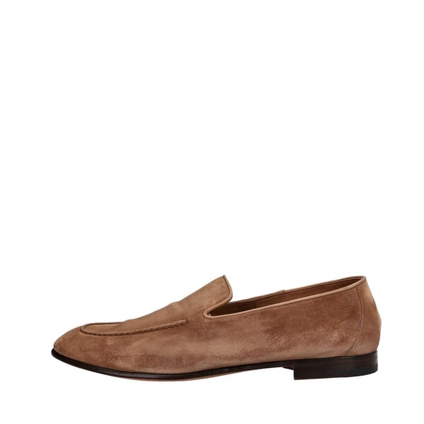 Suede Loafers Tan