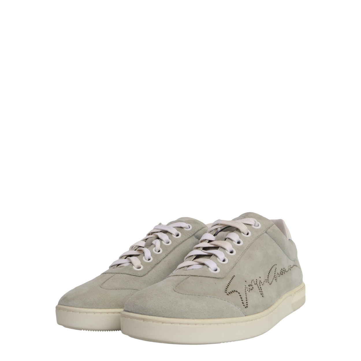 Suede Logo Sneakers Grey