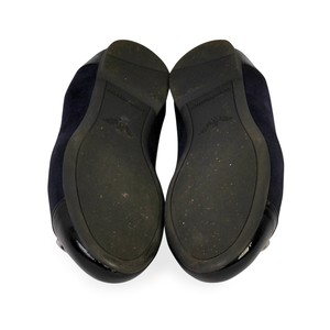 Patent Leather and Suede Ballet Flats Black/Navy, view 5