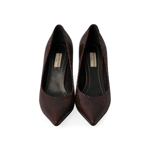 Snakeskin Pumps Brown