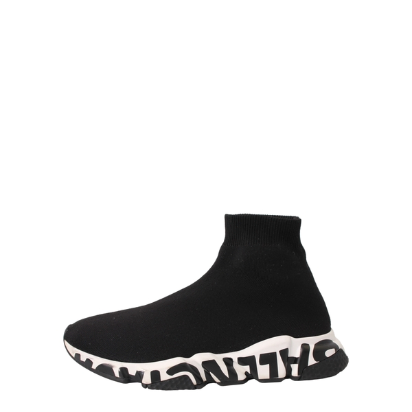 Recycled Knit Speed Graffiti Sneakers Black/White