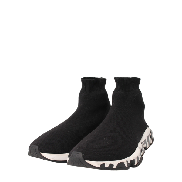 Recycled Knit Speed Graffiti Sneakers Black/White